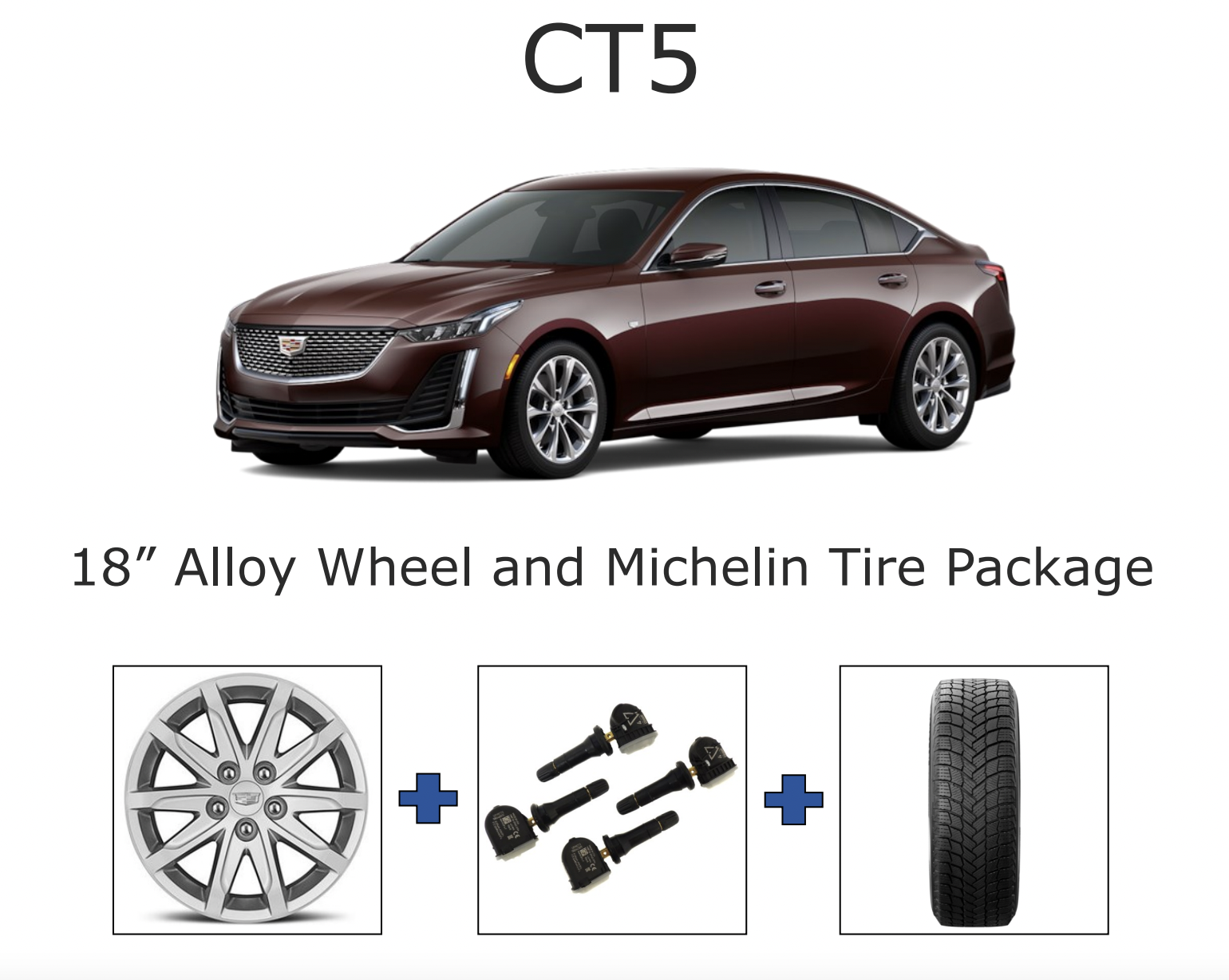 CT5 18” Alloy Wheel and Michelin Tire Package CT5 18” Alloy Wheel and Michelin Tire Package