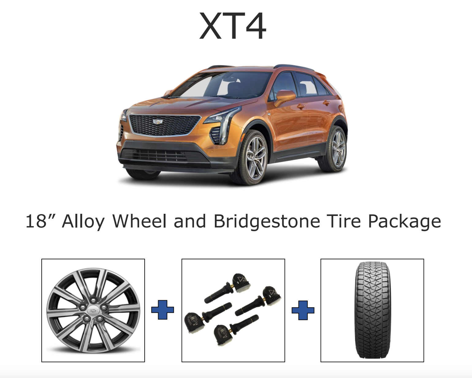 XT4 18” Alloy Wheel and Bridgestone Tire Package XT4 18” Alloy Wheel and Bridgestone Tire Package
