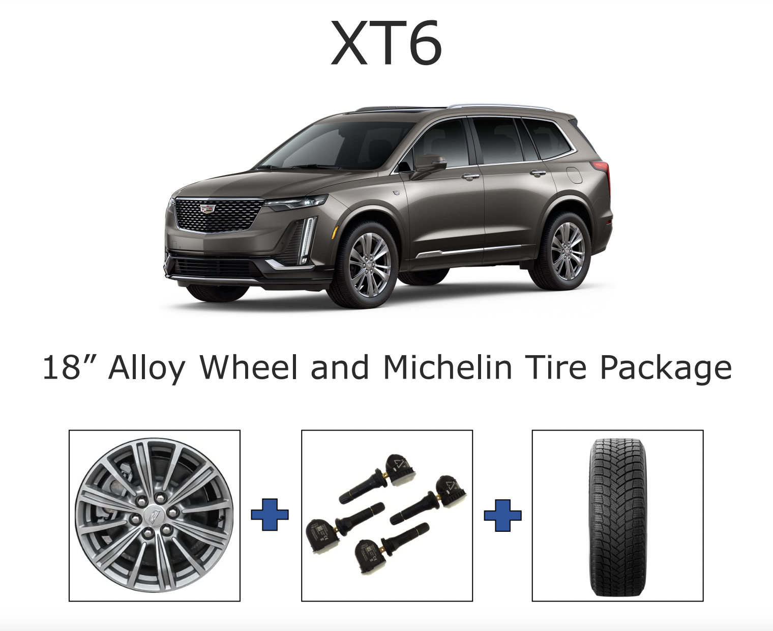 XT6 18” Alloy Wheel and Michelin Tire Package XT6 18” Alloy Wheel and Michelin Tire Package